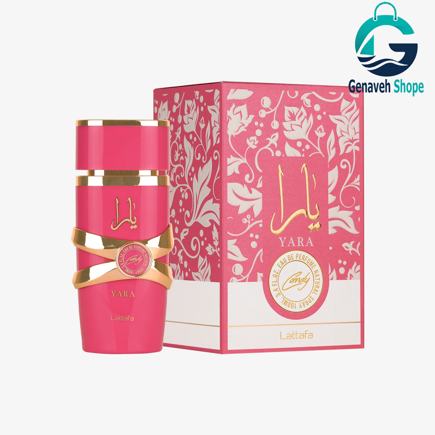 عطر ادکلن 100 میل یارا کندی قرمز (سرخابی) لطافه