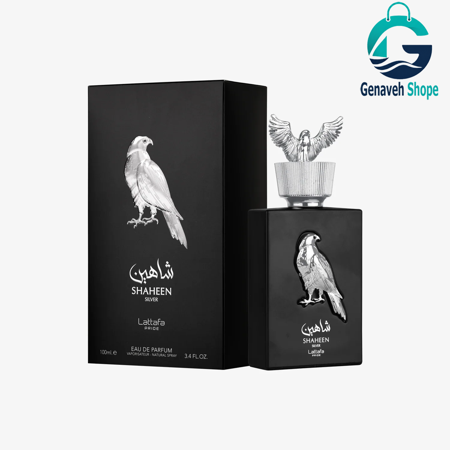 عطر ادکلن 100 میل شاهین سیلور نقره ای لطافه
